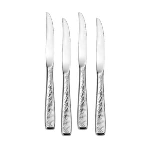 weave steak knife set of 4 american flatware