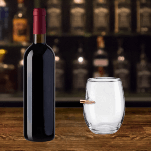 Bullet wine glass