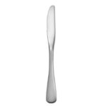 Candra dinner knife flatware made in the USA shown on a white background.