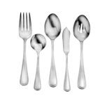 classic rim serving set made in the USA flatware shown on white background