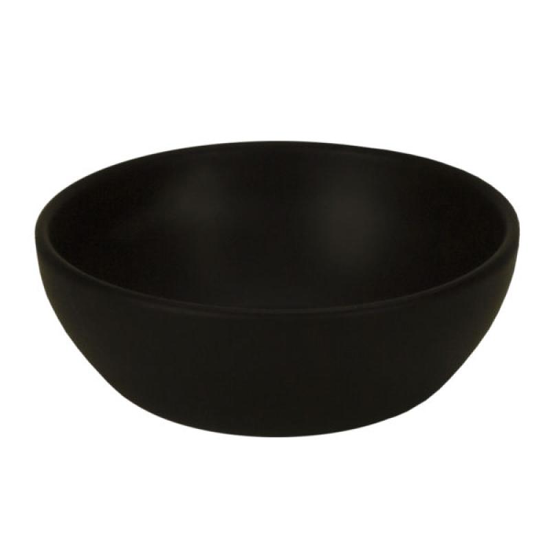 Large Ceramic Serving Bowl in American Black Matte 40oz | Liberty