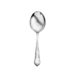 Martha Washington casserole or berry spoon made in the USA on white background.