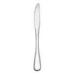 Susanna dinner knife made in USA flatware shown on a white background.