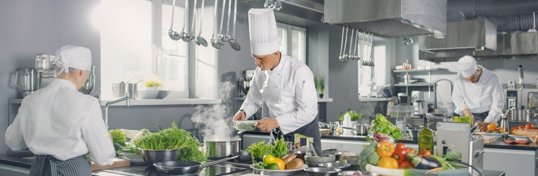 Chefs cooking with liberty cookware