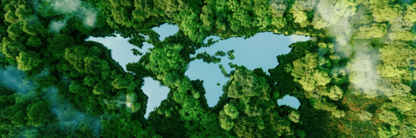Earth Continent Layout in Forest