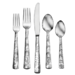 Liberty flatware five piece place setting on white