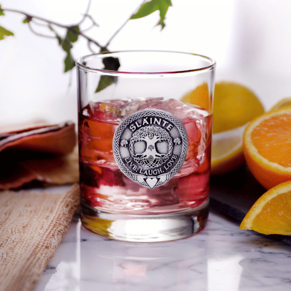 Slainte Silver City Glass Set of 4