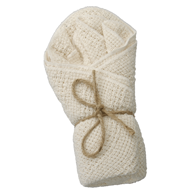 Cotton Dishcloths Set of 4 Liberty Tabletop Made in USA Knife