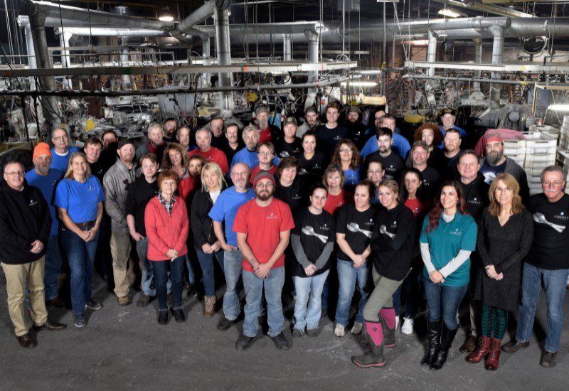 Liberty Tabletop Team in the Sherrill, NY Factory