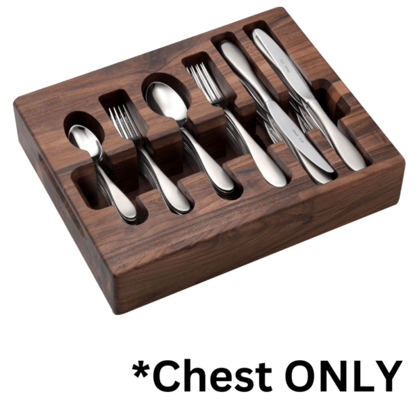 Walnut Flatware Holder