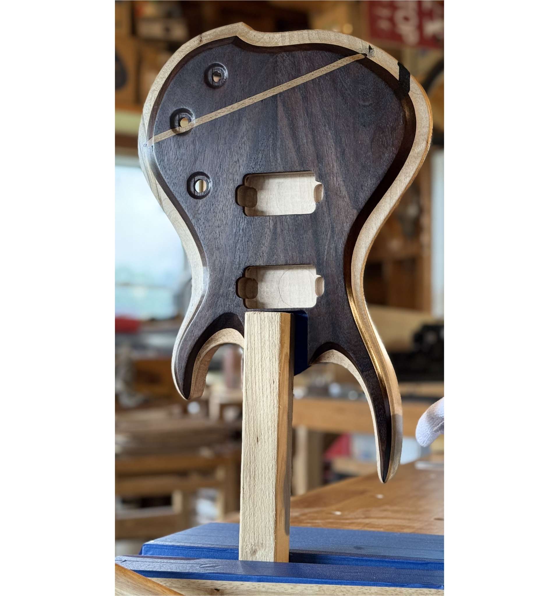 Handcrafted wooden Electric Guitar