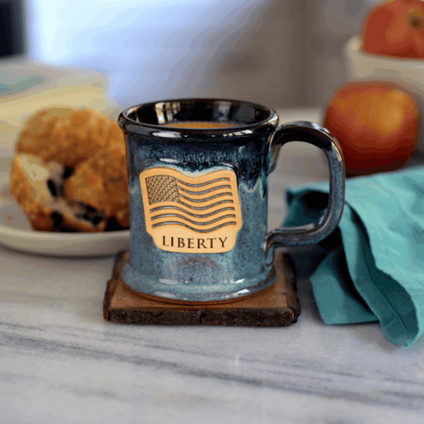 Night Sky Blue Flag Mug