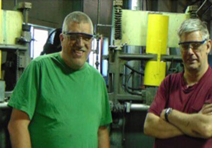 Employees in the factory